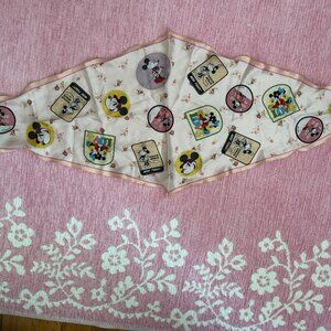 Coach Disney Pink and White Scarf